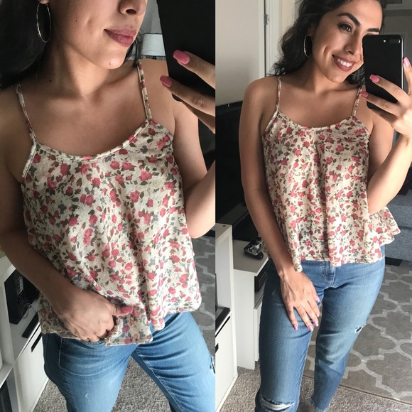 Tops - Floral tank top Tops - Floral tank top